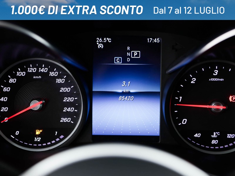 Mercedes Classe C SW sw 220 d sport plus auto diesel grigio