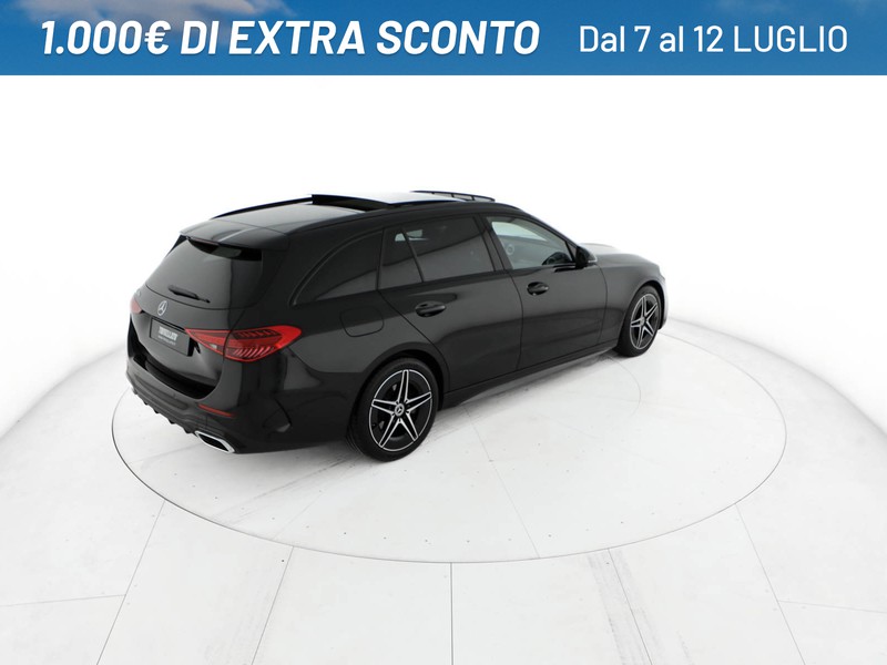 Mercedes Classe C SW sw 220 d mhev amg line advanced plus 200cv auto ibrido bianco