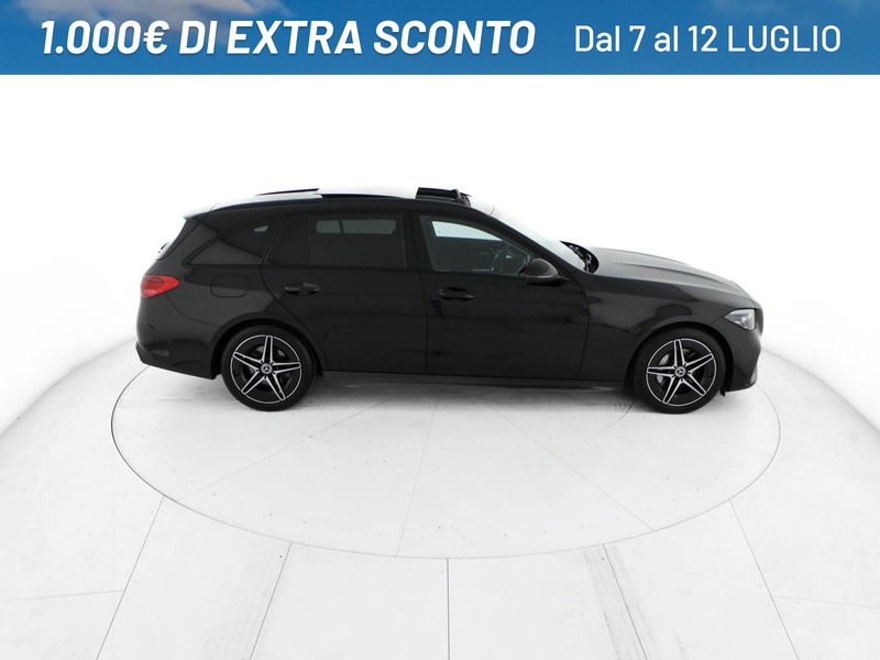 Mercedes Classe C SW sw 220 d mhev amg line advanced plus 200cv auto ibrido bianco