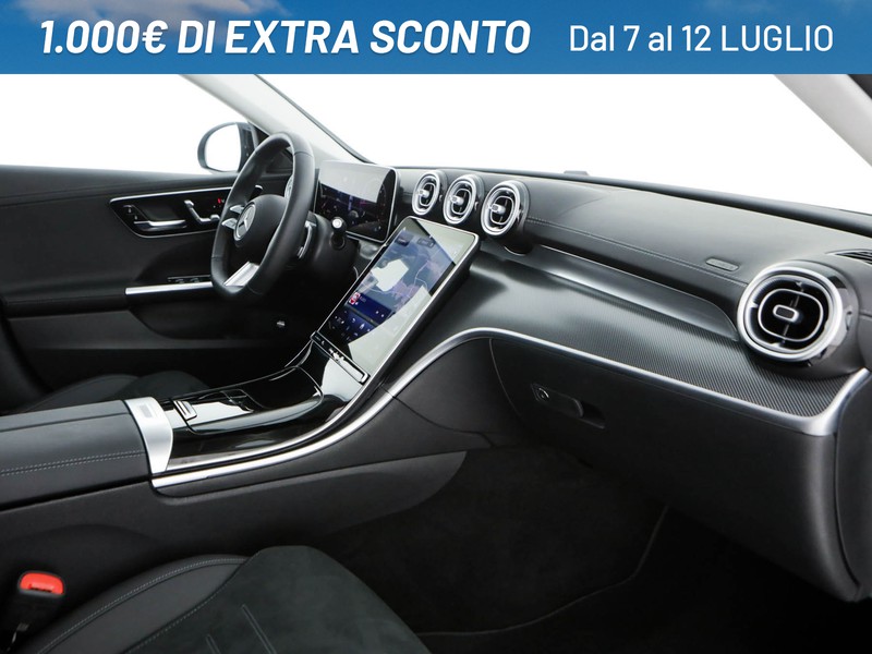 Mercedes Classe C SW sw 220 d mhev amg line advanced plus 200cv auto ibrido bianco