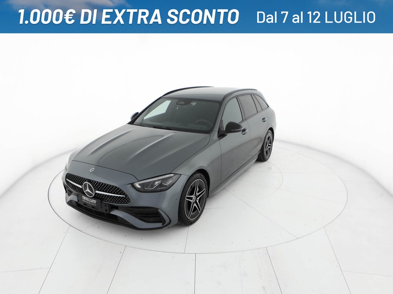 Mercedes Classe C SW sw 220 d mhev amg line advanced 200cv auto ibrido grigio