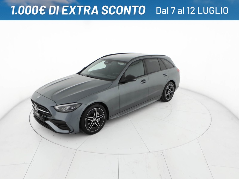Mercedes Classe C SW sw 220 d mhev amg line advanced 200cv auto ibrido grigio