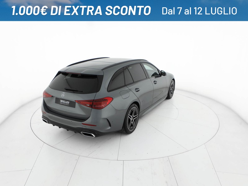 Mercedes Classe C SW sw 220 d mhev amg line advanced 200cv auto ibrido grigio