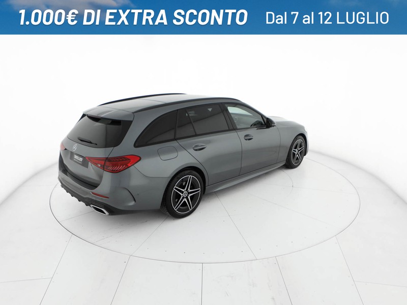 Mercedes Classe C SW sw 220 d mhev amg line advanced 200cv auto ibrido grigio