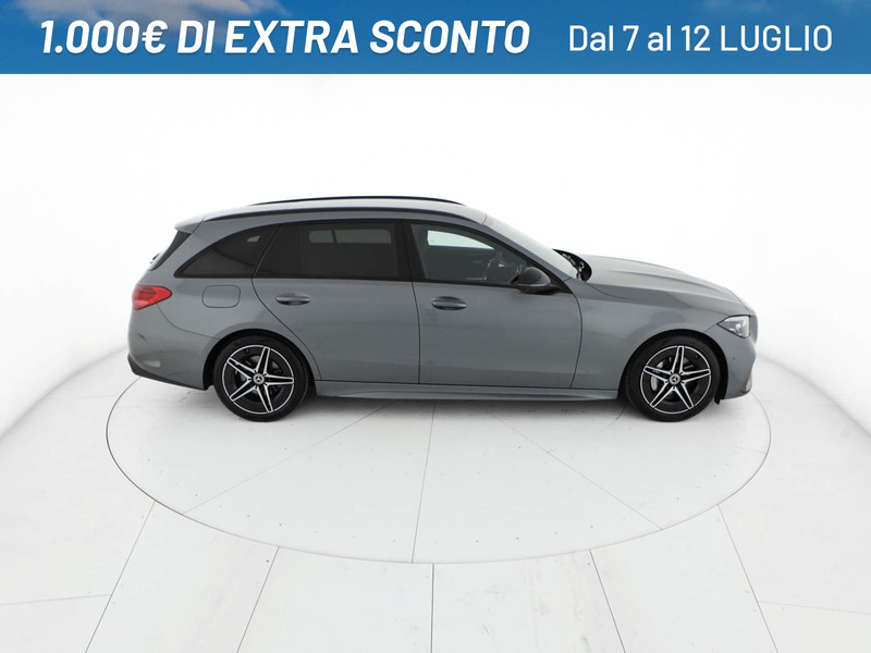 Mercedes Classe C SW sw 220 d mhev amg line advanced 200cv auto ibrido grigio