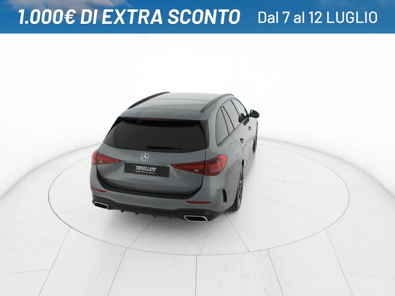 Mercedes Classe C SW sw 220 d mhev amg line advanced 200cv auto ibrido grigio