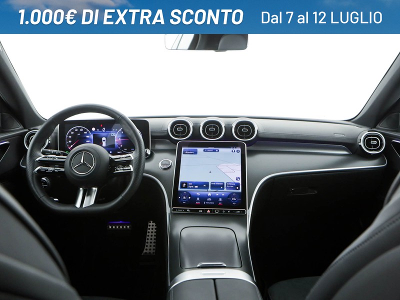 Mercedes Classe C SW sw 220 d mhev amg line advanced 200cv auto ibrido grigio