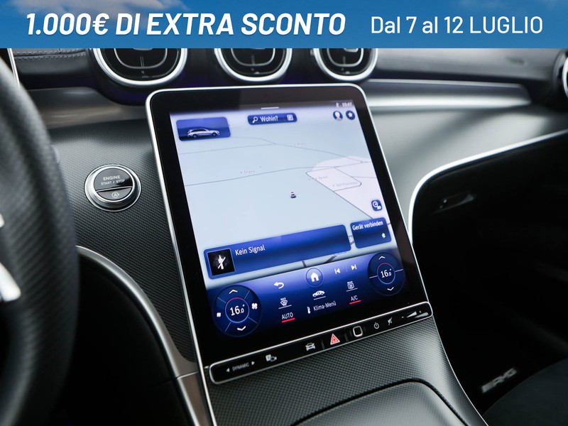 Mercedes Classe C SW sw 220 d mhev amg line advanced 200cv auto ibrido grigio