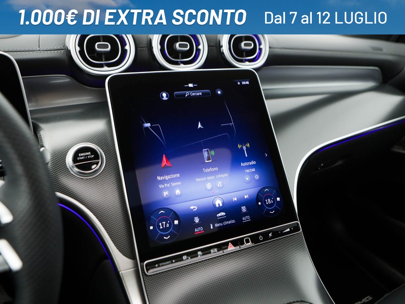 Mercedes GLC 400 e phev amg premium plus 4matic auto ibrido argento