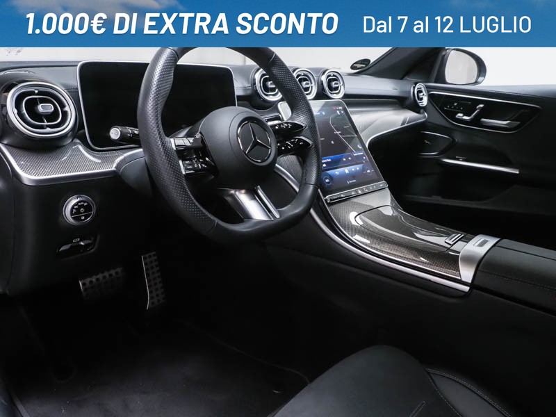 Mercedes Classe C SW sw 300 d mhev amg line advanced plus auto ibrido blu/azzurro