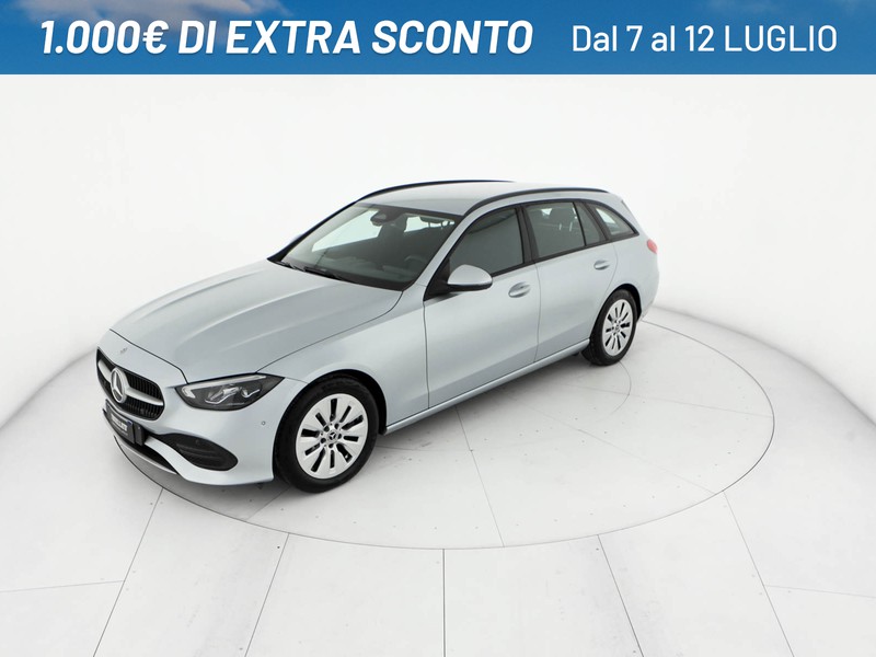 Mercedes Classe C SW sw 200 d mhev business auto ibrido argento