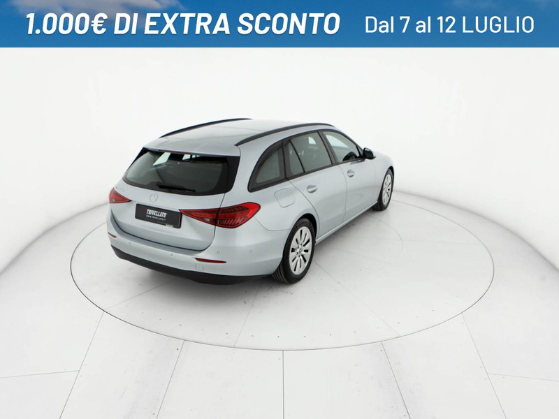 Mercedes Classe C SW sw 200 d mhev business auto ibrido argento