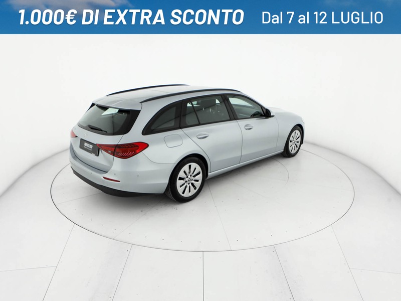 Mercedes Classe C SW sw 200 d mhev business auto ibrido argento