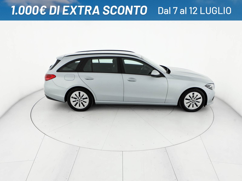 Mercedes Classe C SW sw 200 d mhev business auto ibrido argento