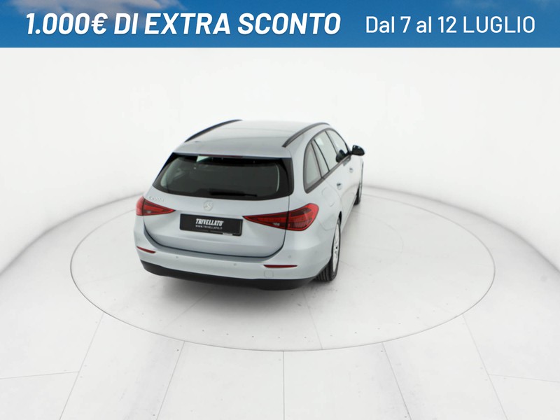 Mercedes Classe C SW sw 200 d mhev business auto ibrido argento