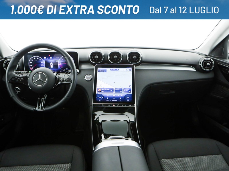 Mercedes Classe C SW sw 200 d mhev business auto ibrido argento