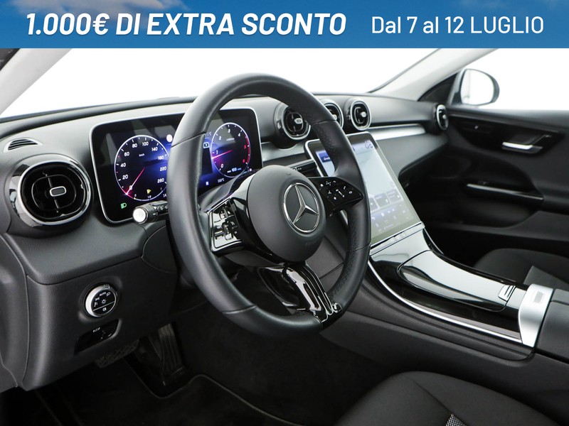 Mercedes Classe C SW sw 200 d mhev business auto ibrido argento