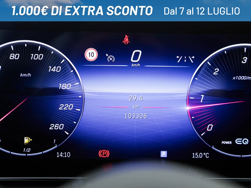 Mercedes Classe C SW sw 200 d mhev business auto ibrido argento