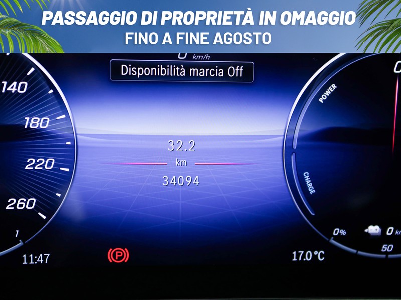 Mercedes Classe C SW sw 300 de phev amg line advanced auto ibrido grigio