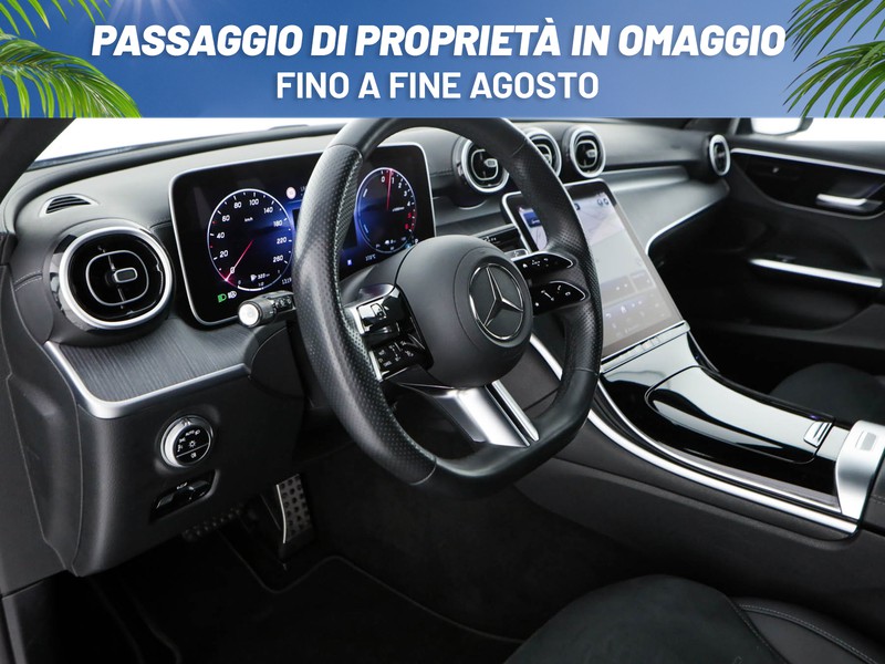 Mercedes Classe C SW sw 300 de phev amg line advanced auto ibrido grigio