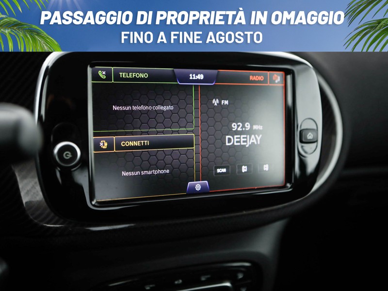 Smart Fortwo eq prime 22kw elettrica nero