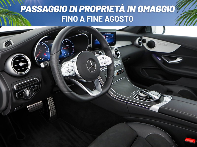 Mercedes Classe C Cabrio cabrio 220 d premium auto diesel argento