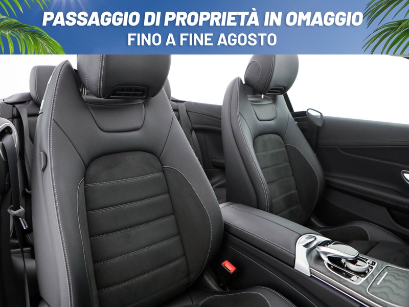 Mercedes Classe C Cabrio cabrio 220 d premium auto diesel argento