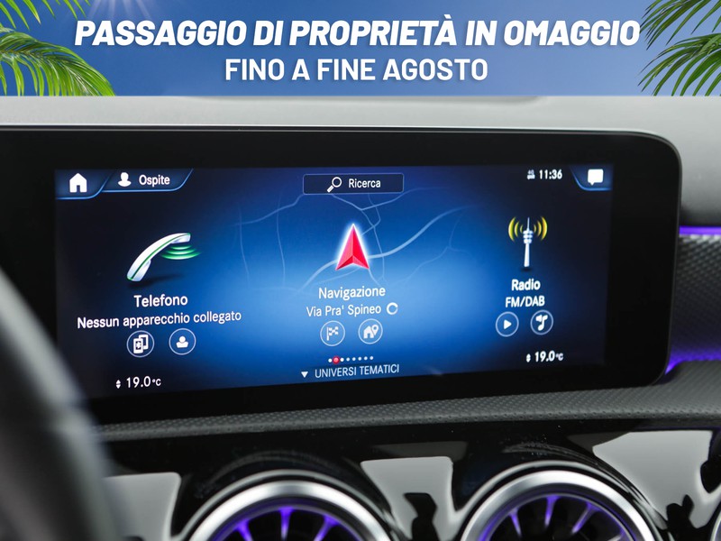Mercedes Classe A 250 e phev (eq-power) sport auto ibrido nero