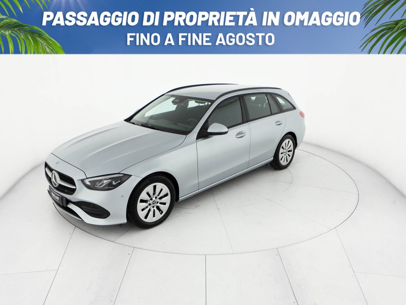 Mercedes Classe C SW sw 200 d mhev business auto ibrido argento