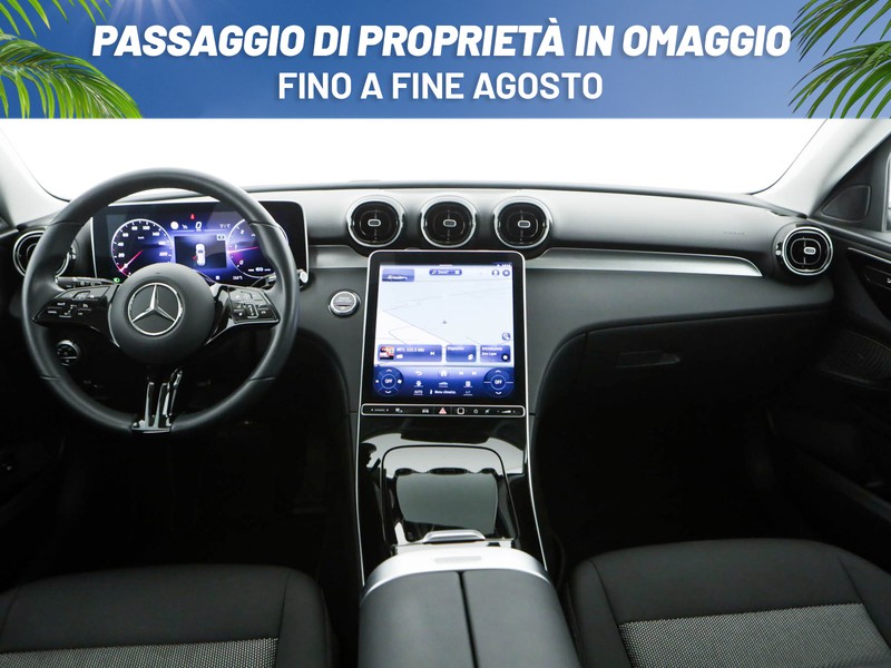 Mercedes Classe C SW sw 200 d mhev business auto ibrido argento