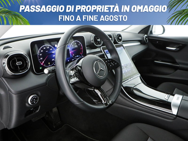Mercedes Classe C SW sw 200 d mhev business auto ibrido argento