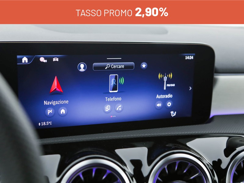 Mercedes Classe A 180 d amg line advanced plus auto diesel argento