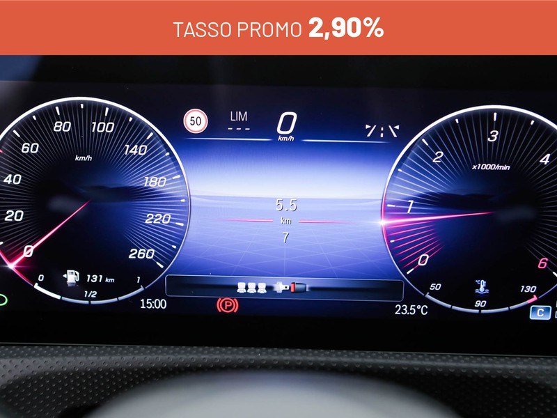 Mercedes Classe A 180 amg line advanced plus auto ibrido bianco