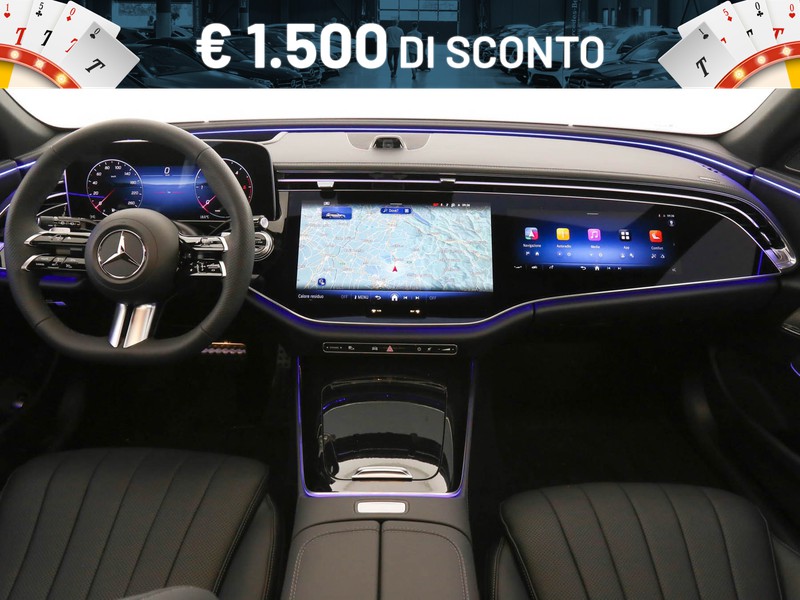 Mercedes Classe E SW sw 220 d amg line premium plus auto ibrido grigio