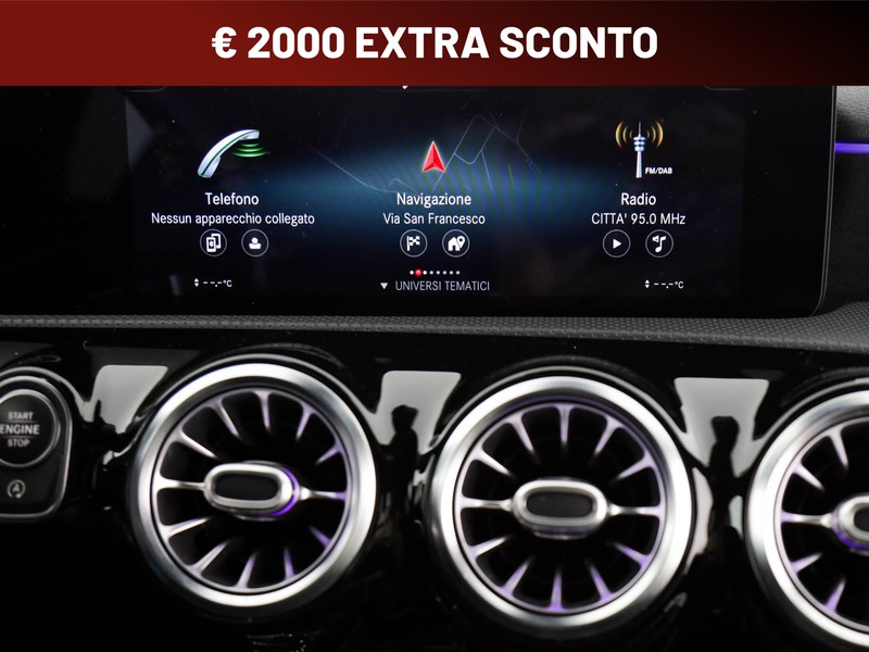 Mercedes Classe A 180 d premium auto diesel nero