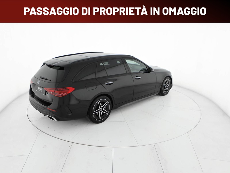 Mercedes Classe C SW sw 220 d mhev premium plus 4matic auto ibrido nero
