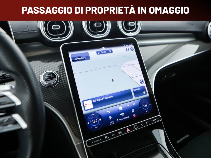 Mercedes Classe C SW sw 300 e phev premium auto ibrido grigio