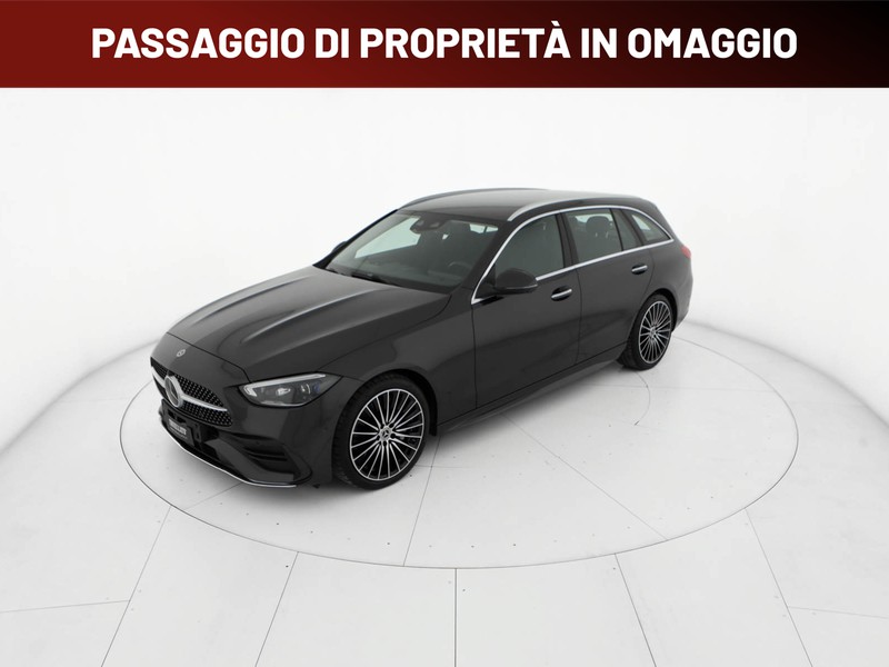 Mercedes Classe C SW sw 300 d mhev amg line premium auto ibrido grigio