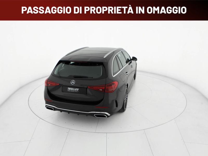 Mercedes Classe C SW sw 300 d mhev amg line premium auto ibrido grigio