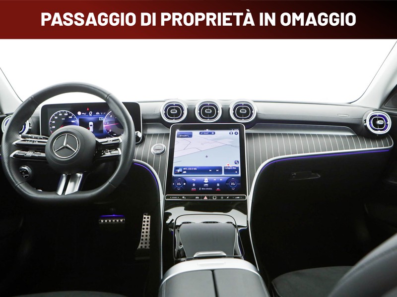 Mercedes Classe C SW sw 300 d mhev amg line premium auto ibrido grigio