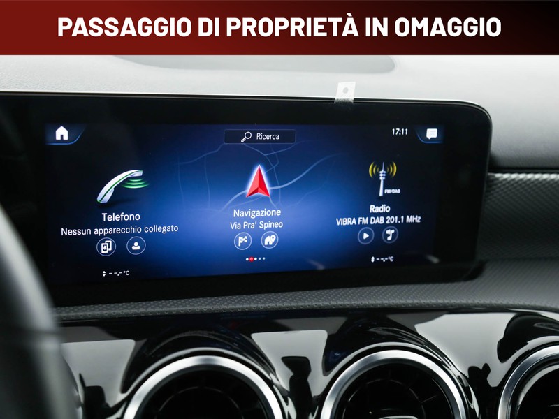 Mercedes Classe A 180 d sport night edition auto diesel argento