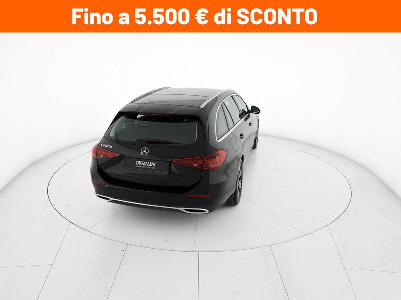 Mercedes Classe C SW sw 200 d mhev advanced auto ibrido nero