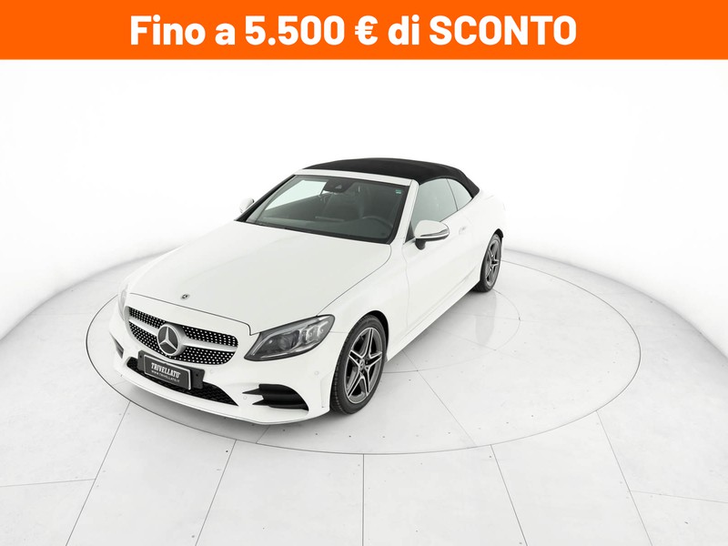Mercedes Classe C Cabrio cabrio 220 d premium auto diesel bianco