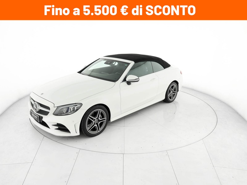 Mercedes Classe C Cabrio cabrio 220 d premium auto diesel bianco