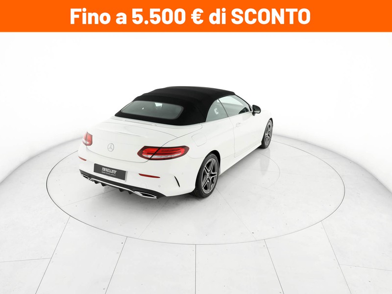 Mercedes Classe C Cabrio cabrio 220 d premium auto diesel bianco