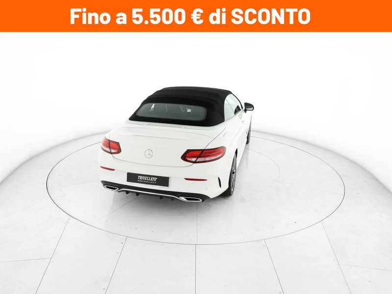 Mercedes Classe C Cabrio cabrio 220 d premium auto diesel bianco