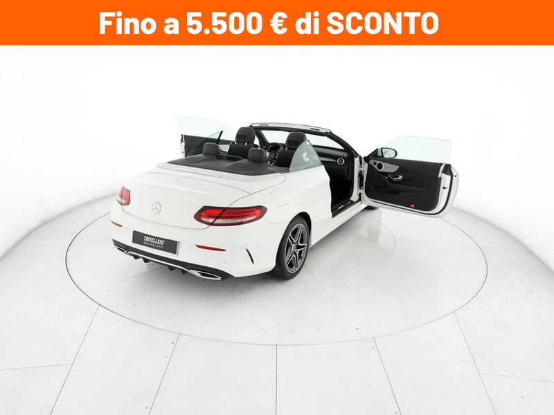 Mercedes Classe C Cabrio cabrio 220 d premium auto diesel bianco