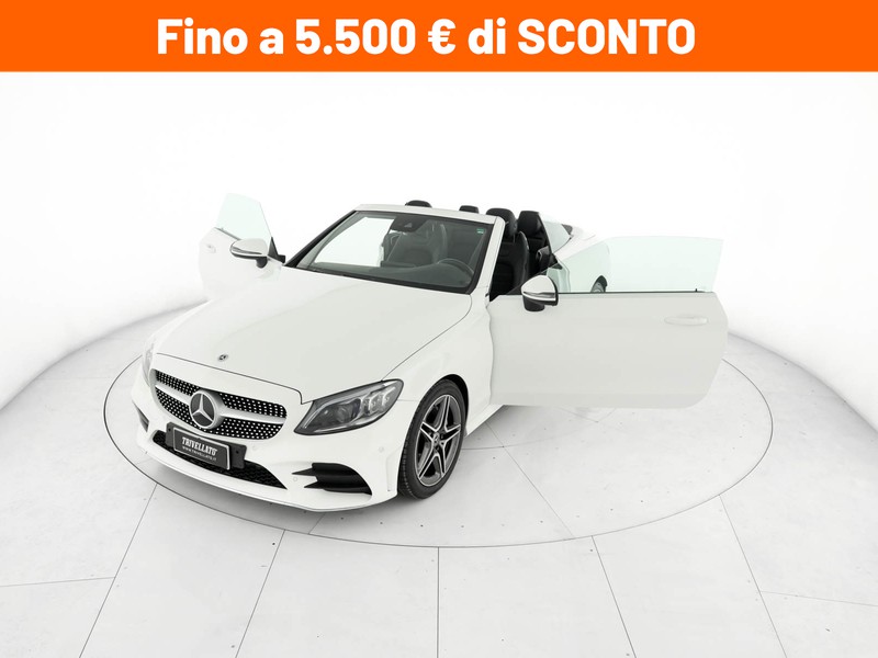 Mercedes Classe C Cabrio cabrio 220 d premium auto diesel bianco