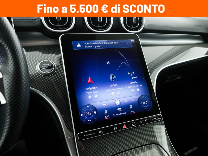 Mercedes Classe C Berlina 220 d mhev premium 4matic auto ibrido grigio