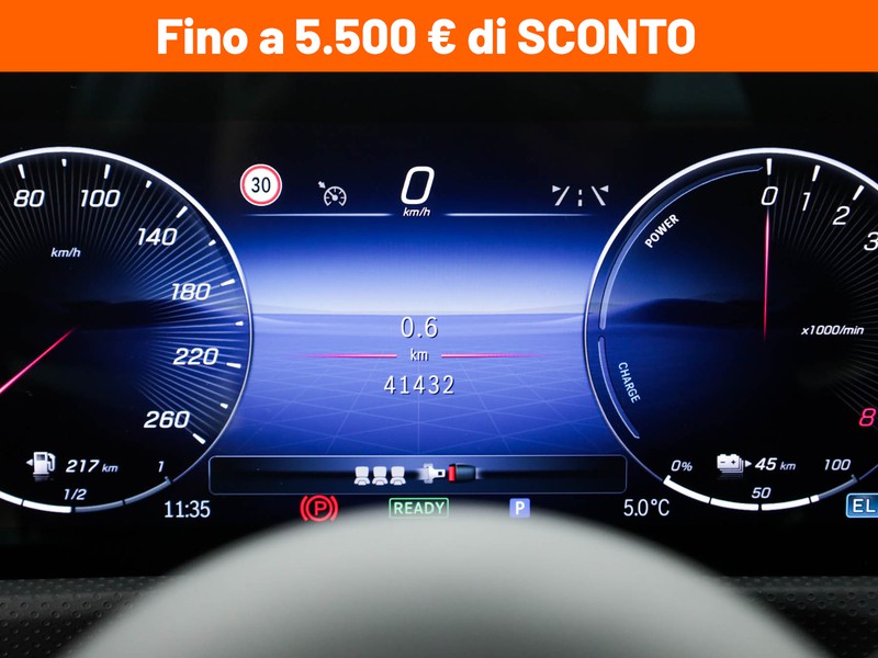 Mercedes Classe A 250 e phev amg line advanced plus auto ibrido bianco